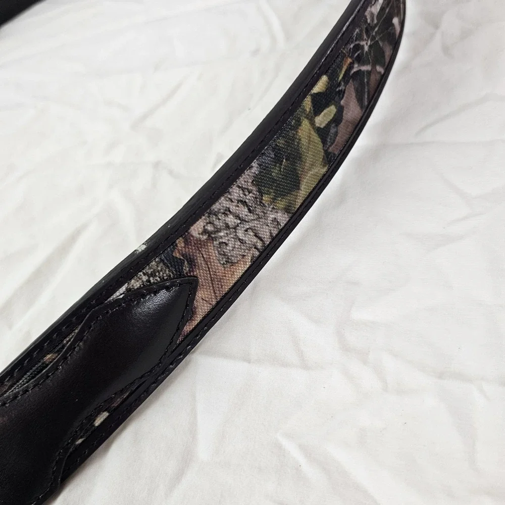 Brown and Camo Mens Leather Belt Size 44 Outdoor Hunting Casual Country